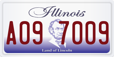 IL license plate A097009