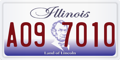 IL license plate A097010