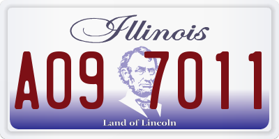 IL license plate A097011
