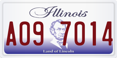 IL license plate A097014