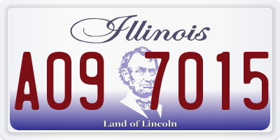 IL license plate A097015