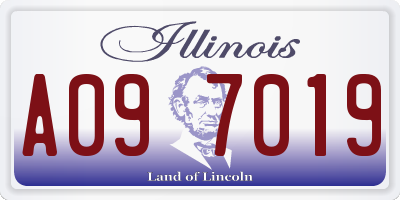 IL license plate A097019