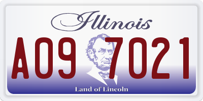 IL license plate A097021