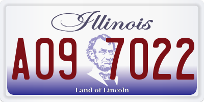 IL license plate A097022