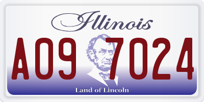 IL license plate A097024