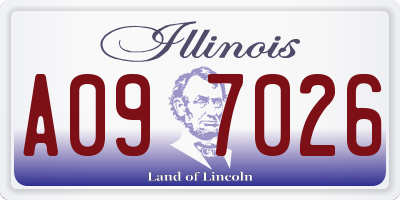 IL license plate A097026