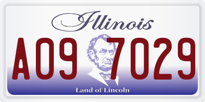 IL license plate A097029