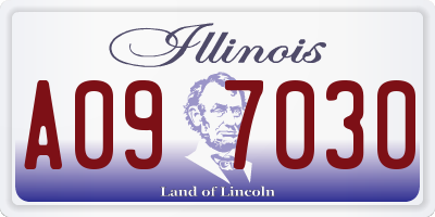 IL license plate A097030