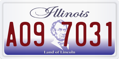 IL license plate A097031
