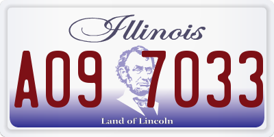 IL license plate A097033