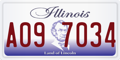 IL license plate A097034