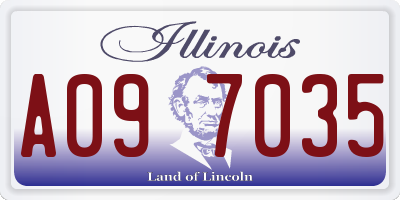 IL license plate A097035