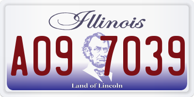 IL license plate A097039