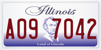IL license plate A097042