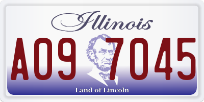 IL license plate A097045