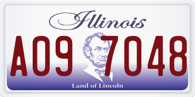 IL license plate A097048