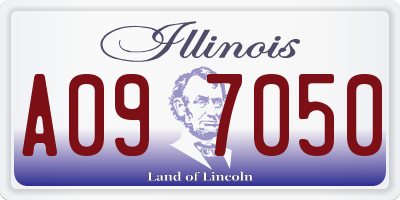 IL license plate A097050