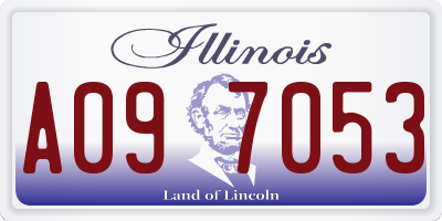 IL license plate A097053