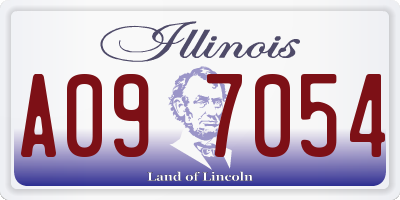 IL license plate A097054