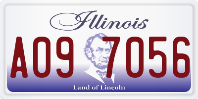 IL license plate A097056