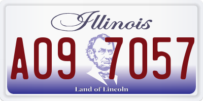 IL license plate A097057