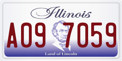 IL license plate A097059