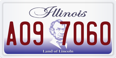 IL license plate A097060