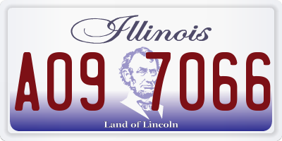IL license plate A097066