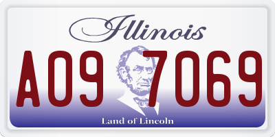 IL license plate A097069
