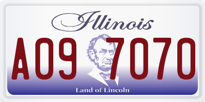 IL license plate A097070