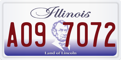 IL license plate A097072