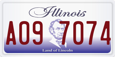 IL license plate A097074