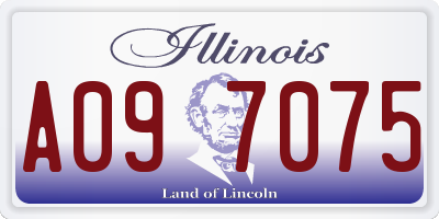 IL license plate A097075