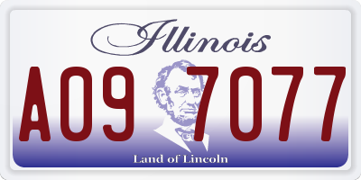 IL license plate A097077