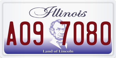 IL license plate A097080
