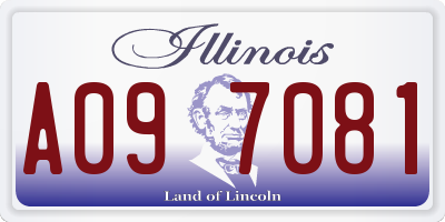 IL license plate A097081