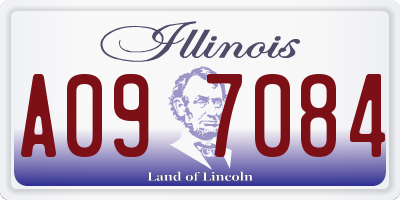 IL license plate A097084