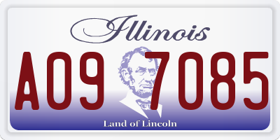 IL license plate A097085