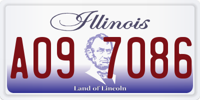 IL license plate A097086