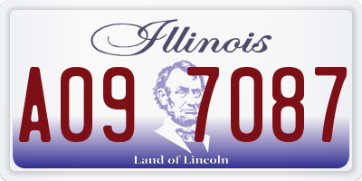 IL license plate A097087