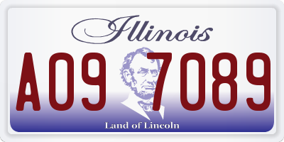 IL license plate A097089