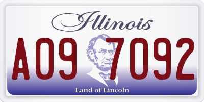 IL license plate A097092