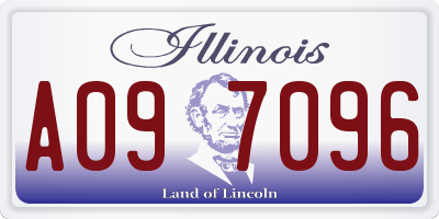 IL license plate A097096