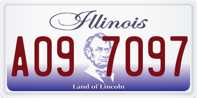 IL license plate A097097