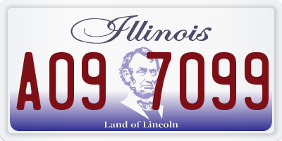 IL license plate A097099