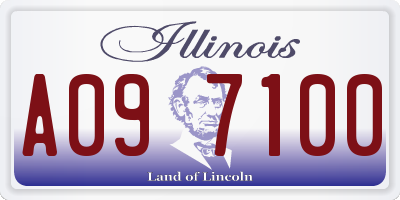 IL license plate A097100