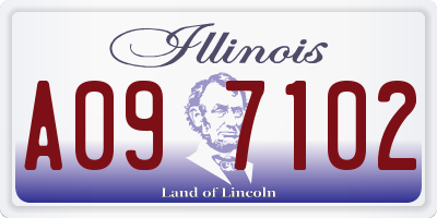 IL license plate A097102