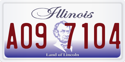 IL license plate A097104