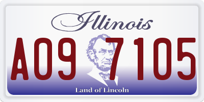 IL license plate A097105
