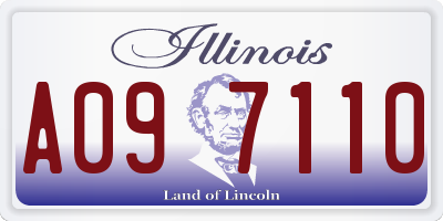 IL license plate A097110